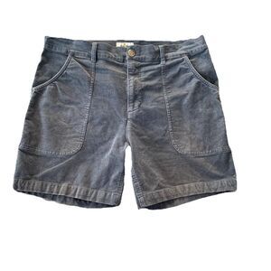 Marine Layer Westlake 6" Corduroy Shorts Big Pockets Gray Men's Size 33 EUC RARE